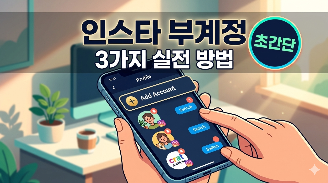 이메일 하나로 인스타그램 계정 여러 개 만드는 법: 3가지 실전 가이드